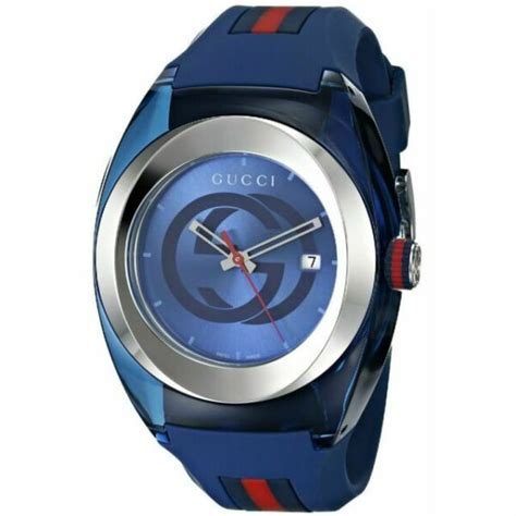 mens gucci watch with silicone|gucci watch men price.